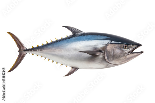 A big tuna fish isolated on a transparent background.