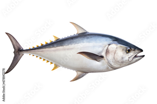 A big tuna fish isolated on a transparent background.