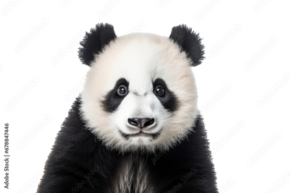 A cute panda isolated on a transparent background. A cute panda isolated on a transparent background.