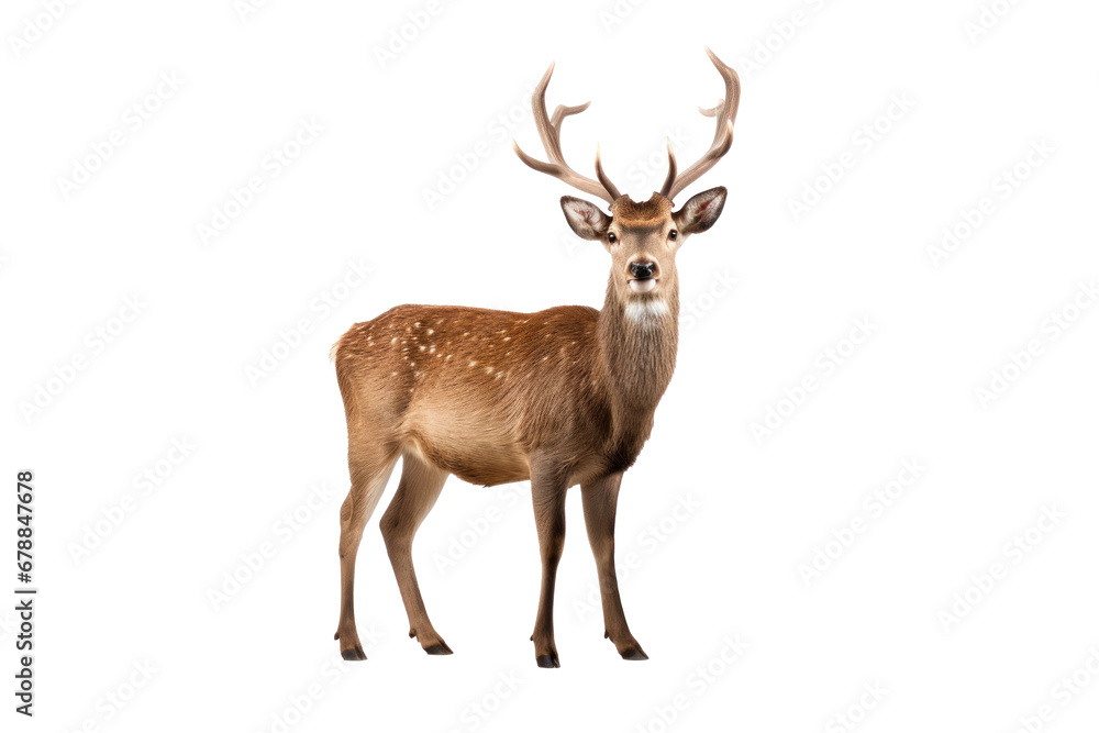 A deer isolated on transparent background. A deer isolated on transparent background.
