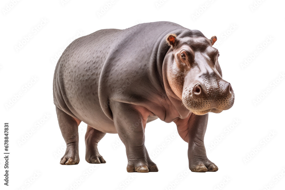A hippopotamus isolated on a transparent background. A hippopotamus isolated on a transparent background.