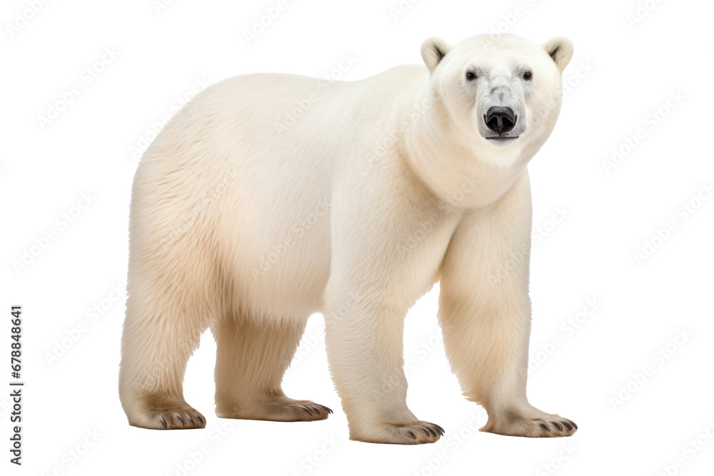 A polar bear isolated on a transparent background. A polar bear isolated on a transparent background.
