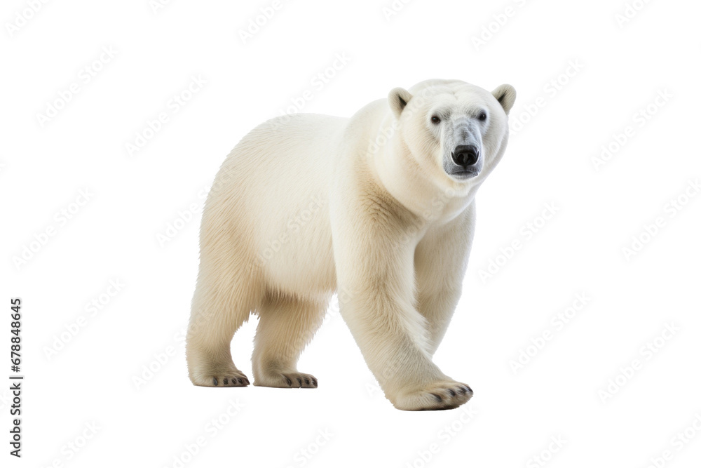 A polar bear isolated on a transparent background. A polar bear isolated on a transparent background.