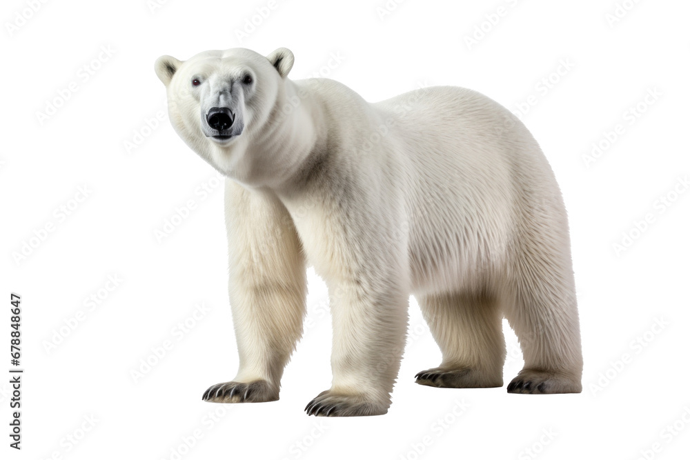 A polar bear isolated on a transparent background. A polar bear isolated on a transparent background.