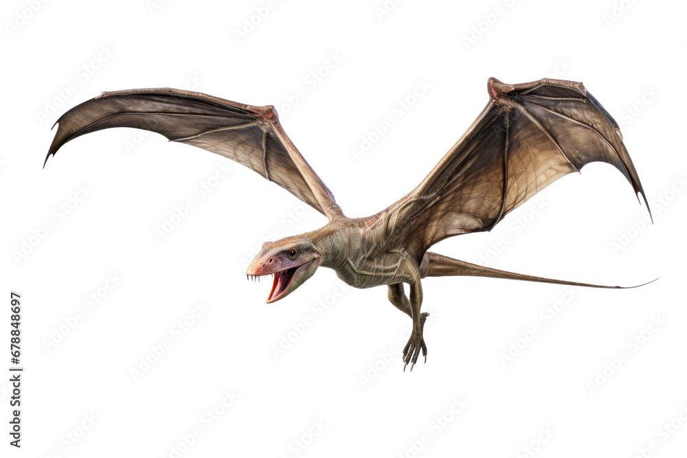 Obraz premium A Pteranodon Dinosaur isolated on a transparent background.