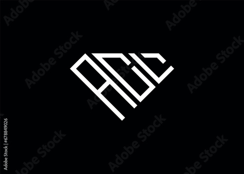 Modern letter A C L diamond shape logo And initial monogram A C L letter logo vector template