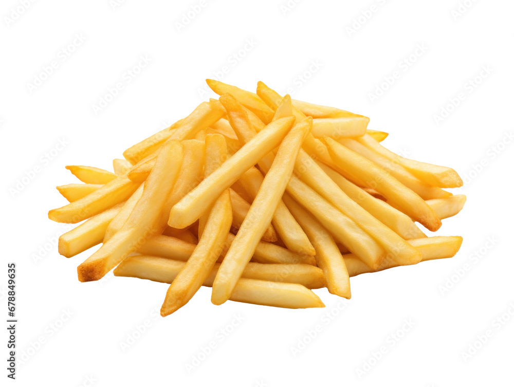 French Fries isolated on transparent background. French Fries isolated on transparent background.
