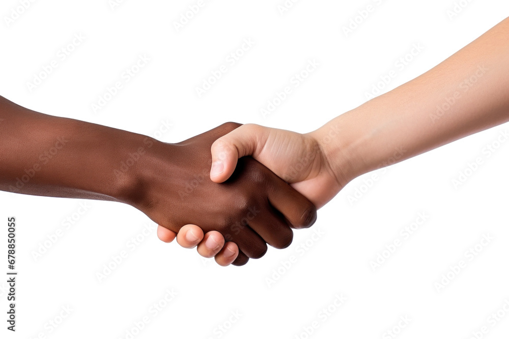 Handshake gesture isolated on a transparent background. Handshake gesture isolated on a transparent background.