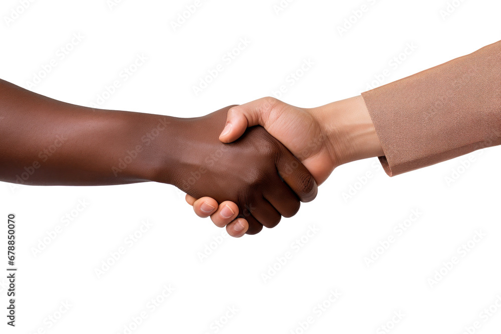Handshake gesture isolated on a transparent background. Handshake gesture isolated on a transparent background.