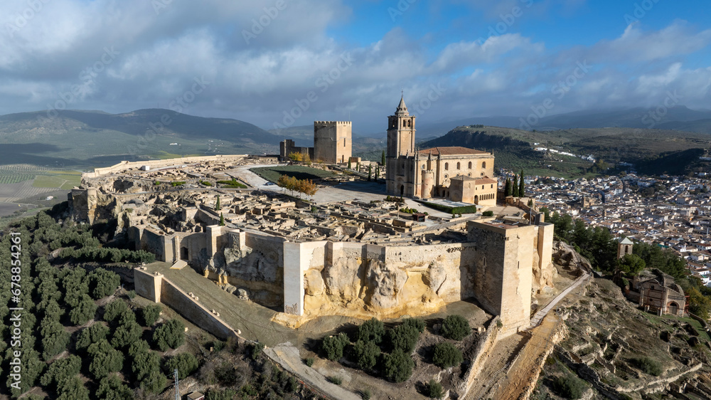 fortaleza de la Mota en el municipio de Alcalá la Real, Andalucía
