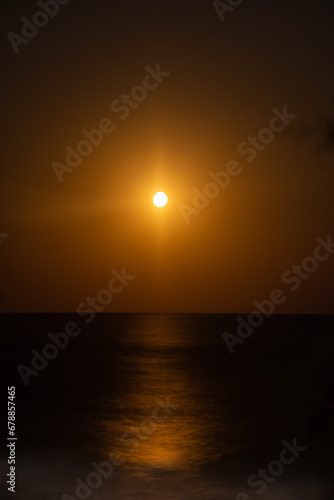 moonrise over the sea