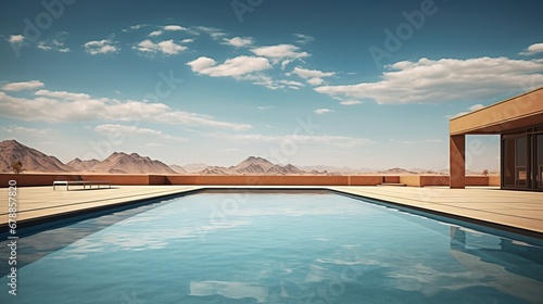 Swimming pool in a desert l...