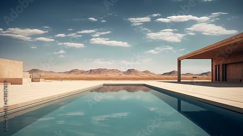 Swimming pool in a desert l...