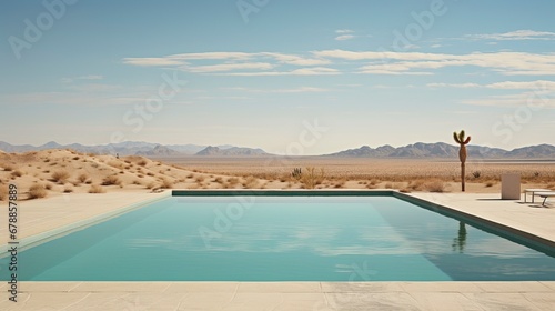 Swimming pool in a desert l...