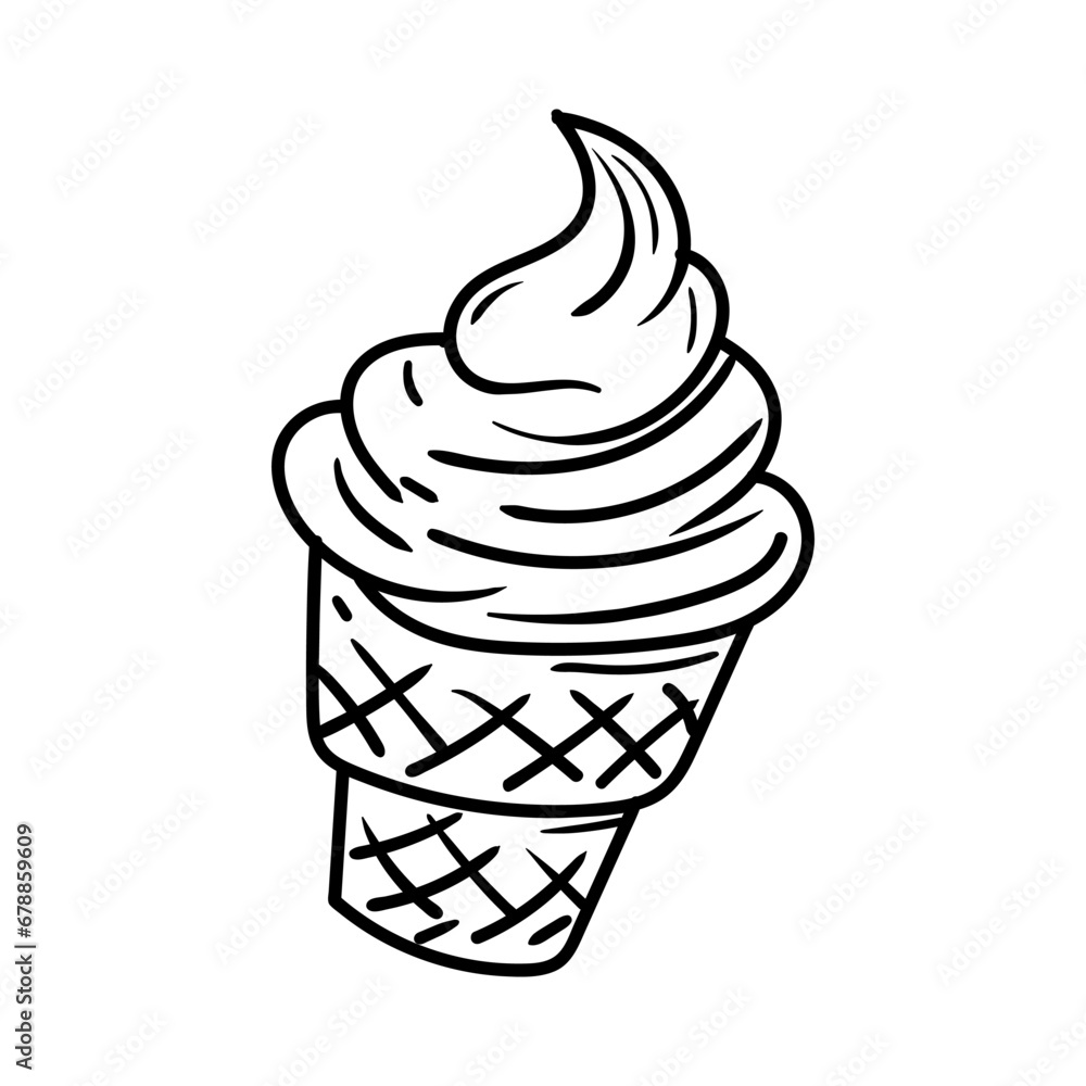 Cartoon icon American fast food Cartoon icon American fast food