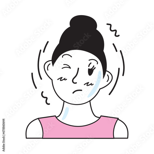 tourette syndrome condition girl