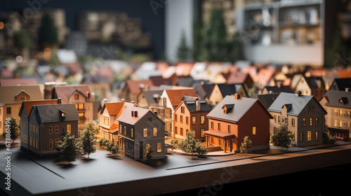 Magische Miniaturwelt - Faszinierende Miniaturstadt in detailreicher Darstellung photo