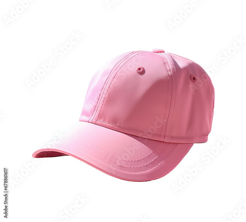 closeup of pink cap next to a pool in summer