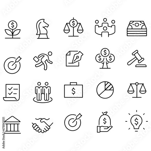 Business and Finance Icons vector design