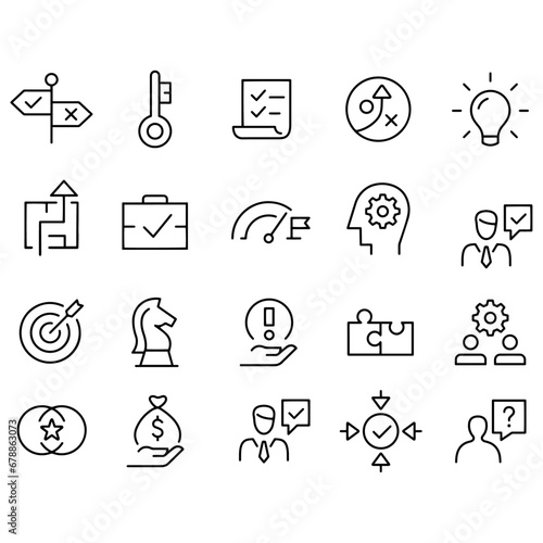  Business and Solution Icons vector design