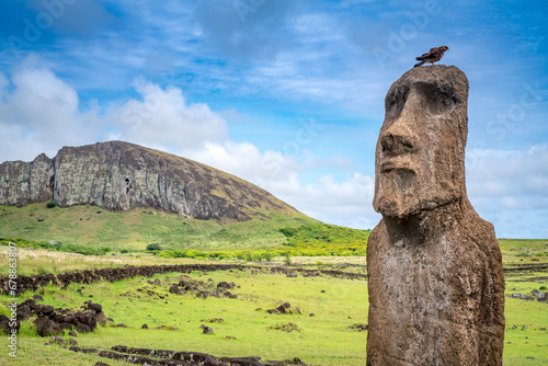 moais in Tongariki, Rapa Nui, Easter Island