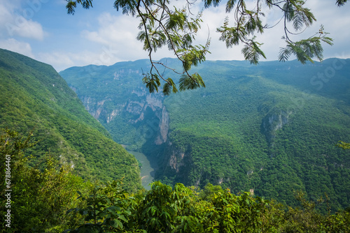 Canyon de Sumidero national park in Chiapas Mexico near tuxtla Gutierrez photo