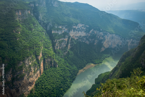 Canyon de Sumidero Mexico Chiapas near tuxtla Gutierrez natural park photo