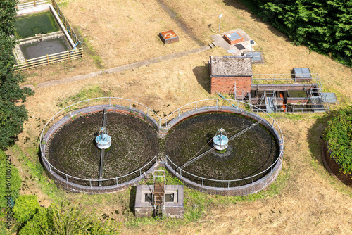 a water purification plant from above photo