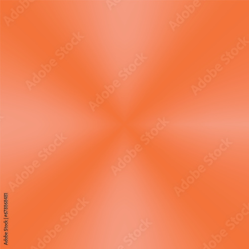Orange gradient background. Light realistic, shiny metallic blank orange gradient template. Design for wallpaper, background, packaging, fabric. Simple vector orange gradient mesh.