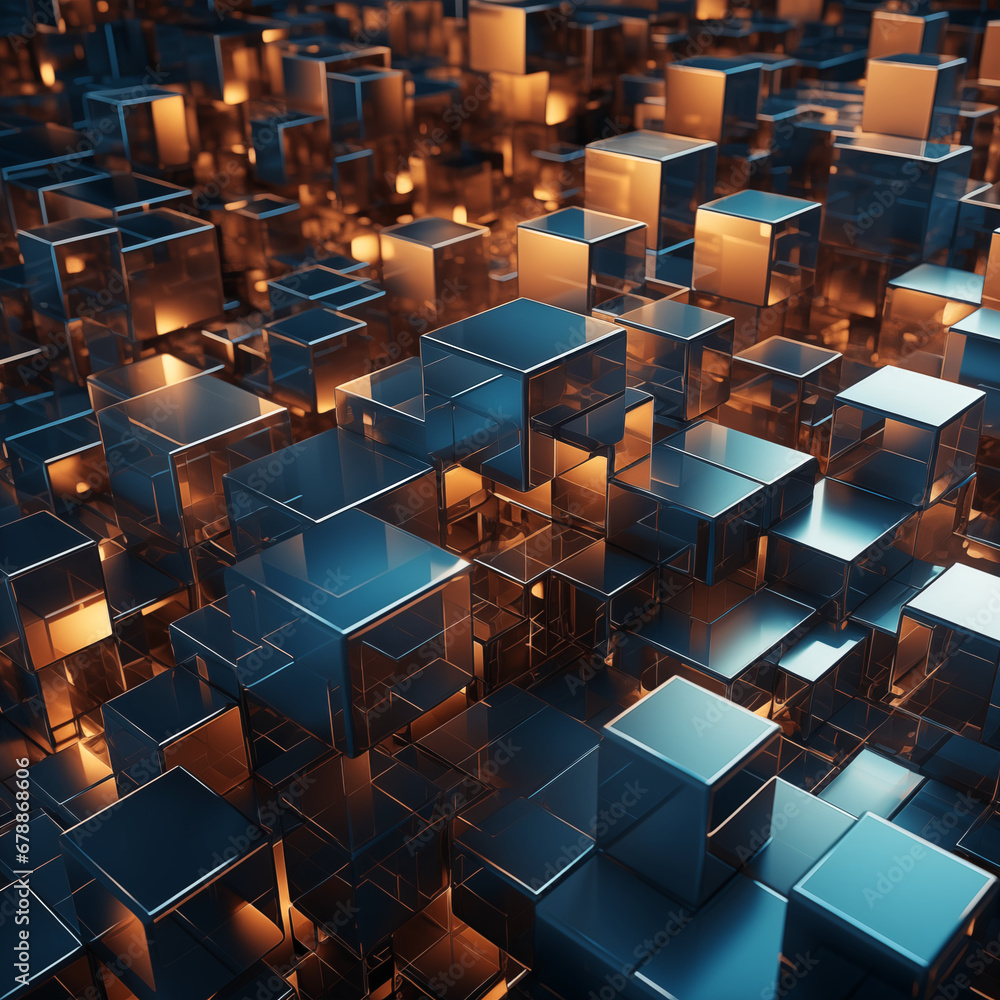 abstract background with cubes abstract background with cubes