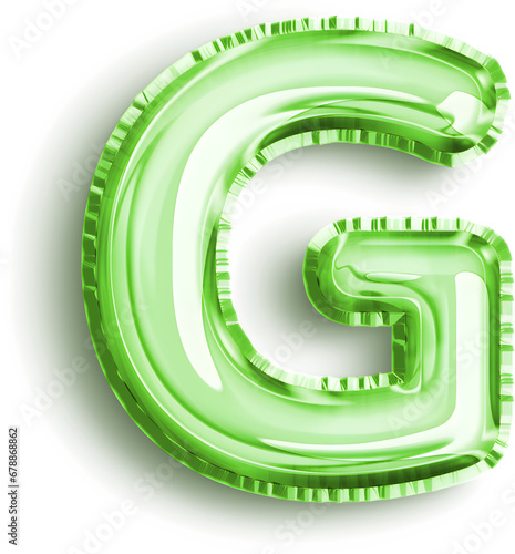 Green Foil Balloon Letter G