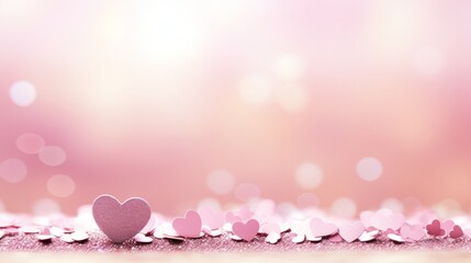 Romantic valentines day banner with captivating composition and personalized text space
