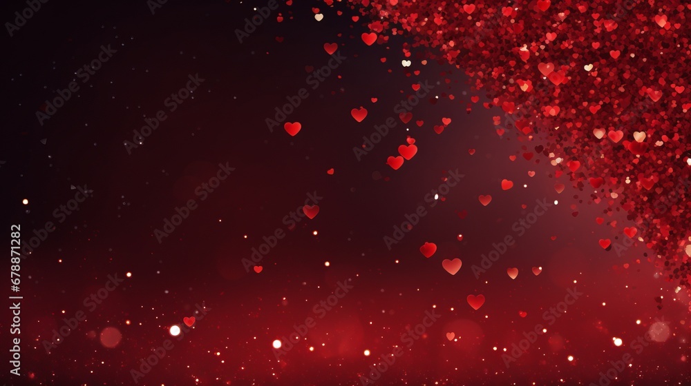 Valentines day background banner with visually appealing composition and space for personalized text Valentines day background banner with visually appealing composition and space for personalized text