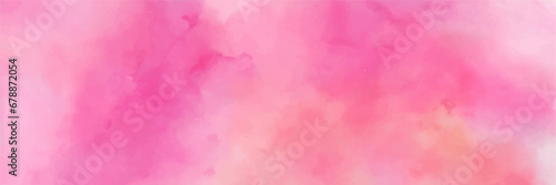 Watercolor paint splashes, Abstract pink watercolor on white background, pink watercolor splashes