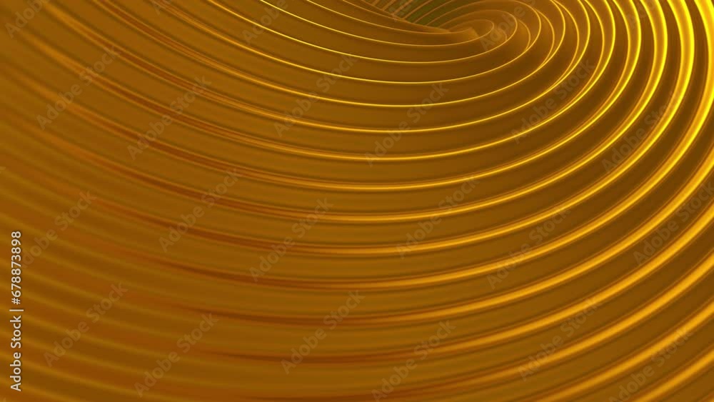 This stock motion graphic video of 4K Gold Background with gentle overlapping curves on seamless loops. This stock motion graphic video of 4K Gold Background with gentle overlapping curves on seamless loops.
