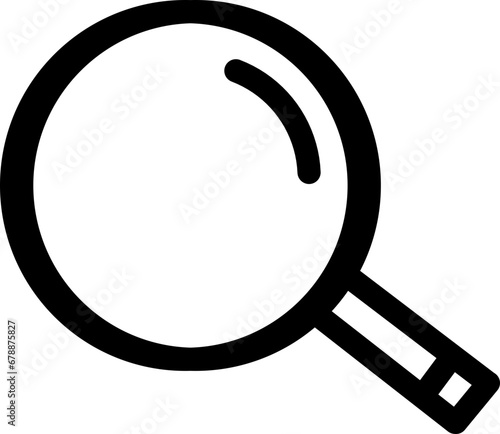Silhouette of a web search engine magnifying glass