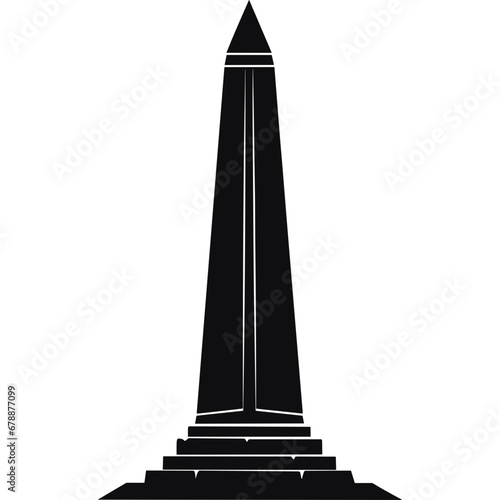 obelisk black vector monument pillar column