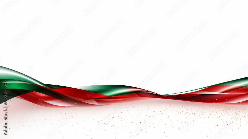 Abstract set of green and red waves on white background. Abstract set of green and red waves on white background.