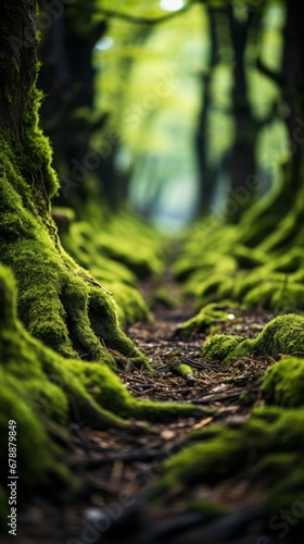 moss covered forest floor with ancient tree_roots uhd wallpaper