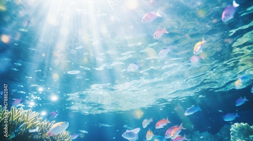 Magical underwater background
