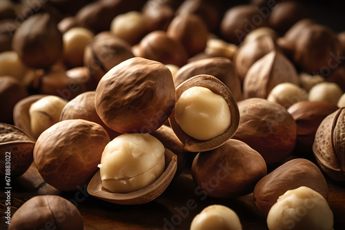 A close up of Macadamia nuts