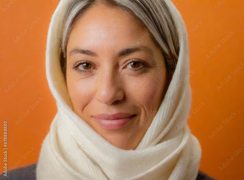 Muslim woman wearing hijab face closeup Muslim woman wearing hijab face closeup