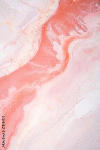 Vertical Fluid art texture. Abstract backdrop with swirling paint effect. Liquid acrylic artwork that flows and splashes. Mixed paints for interior poster. Pink, brown and white overflowing colors