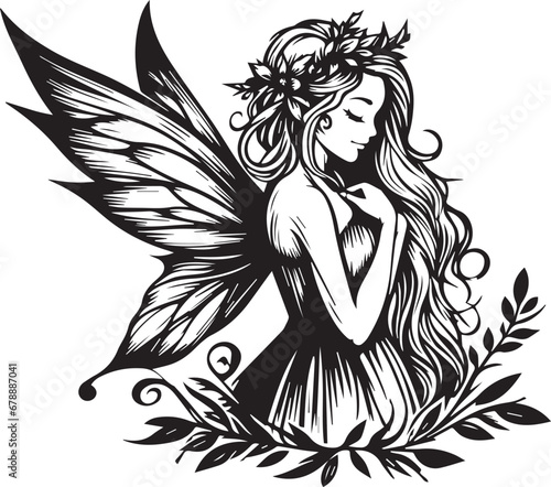 fairy EPS, fairy Silhouette, fairy Vector, fairy Cut File, fairy Vector
