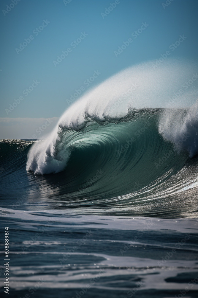 Big barrel wave in the ocean generative AI Big barrel wave in the ocean generative AI