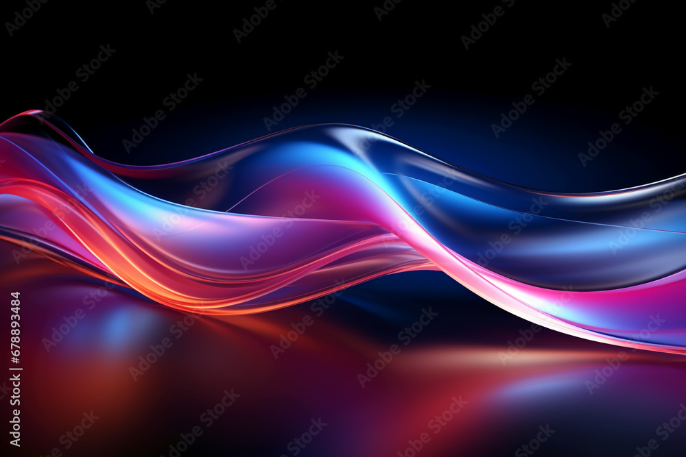 Abstract colorful neon glowing light background. AI generative Abstract colorful neon glowing light background. AI generative