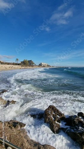 rocks and sea