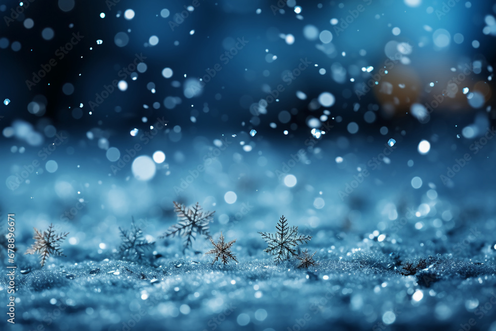 Frozen festive blue background. AI generative Frozen festive blue background. AI generative