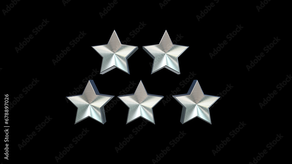 Obraz premium star on black background
