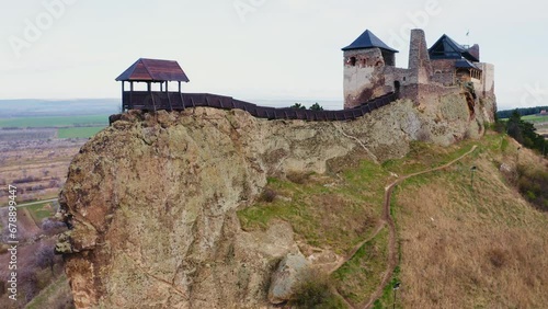 Aerial View Of Boldogko Castle In Hungary photo